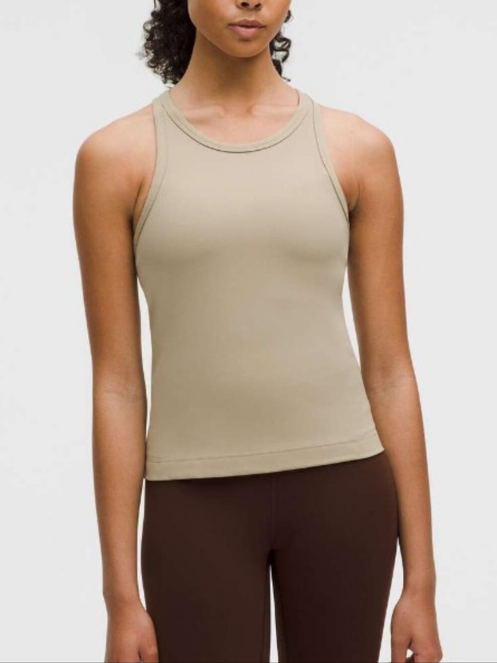Lululemon Align Waist Length Racerback Tank Top Sheer Oak? GUC